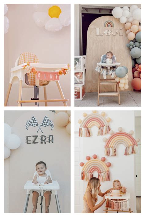 birthday high chair decoration|1st birthday high chair decorations.